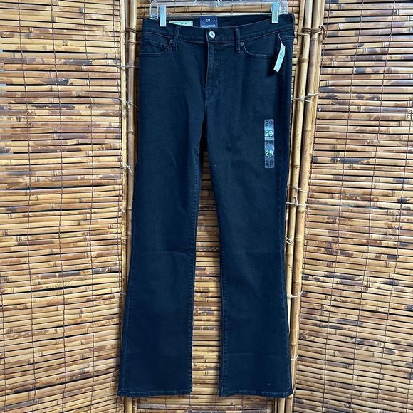 GAP Denim - NWT Gap baby bootcut mid rise woman’s black jeans 29 8 (x11)